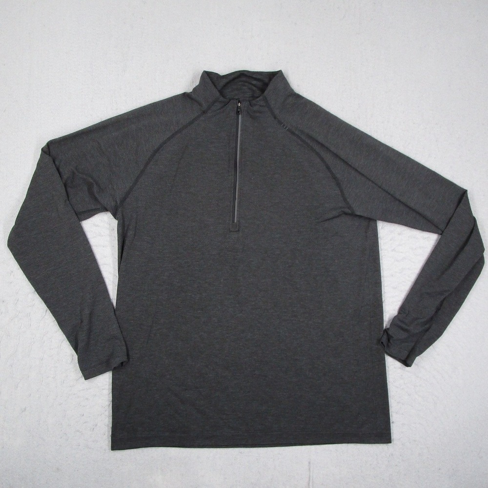 Lululemon Metal Vent Tech 1/2 Zip 2.0 Pullover Mens Gray Running Shirt Large